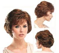 Fluffy Headwear Short Wigs Women Wigs European and American Wigs Short Curls Rose Mesh,001