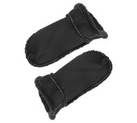 Fluffy Hole Shoe Inserts Size 37-38 Plush Detachable Warm Liner | Soft Fuzzy Design, Black Pair, Daily Wear and Snow Activities, Tailored for Hole Shoes