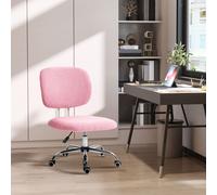 Vinsetto Fluffy Home Office Chair - Pink, Pink
