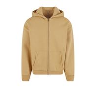 Build Your Brand Fluffy Full Zip Sweatshirt Beige 3XL Men