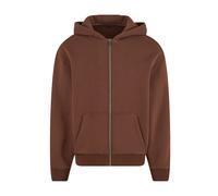 Fluffy hooded sweatshirt Build Your Brand Marron L