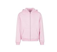 Build Your Brand Fluffy Full Zip Sweatshirt Pink L Men