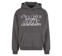 Fluffy hooded sweatshirt Upscale Make It Legendary Marron S