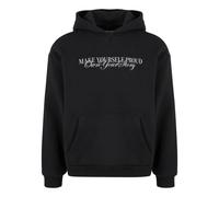 Fluffy hooded sweatshirt Upscale Make Yourself Proud Black L