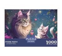 Fluffy Kitten in Boots Surrounded by Violets Durable Thick Paper Interesting Brain Challenge, Perfect for Adults Looking for Relaxing Hobby at Home 38x26cm/1000pcs