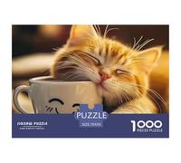 Fluffy Kitten Watching Birds through Window Durable Interlocking Pieces Fun Hobby for Spare Time, Evenings, Weekends And Holiday Breaks 70x50cm/1000pcs