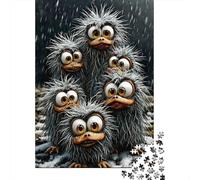 Fluffy Mogwai Jigsaw Puzzles 1000 Piece Recycled Paper Cute CreaturesPuzzle for Adults Jigsaw Puzzle Educational Game Challenge Family Game Birthday Gifts 38x26cm/1000pcs