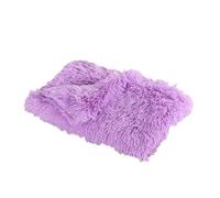Fluffy Pet Blanket Cushion for Dogs, Soft Shaggy Kennel Cushion Mat, Cat Bedding Mat for Indoor Cats Washable Flat Kitten Bed, 56x36 cm; 78x54 cm (Purple, 56 x 36 cm)
