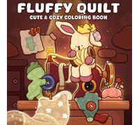 Fluffy Quilt: A Cozy Coloring Book for Adults and Teens Featuring Cute Characters and Peaceful Life in a Quilted World for Relaxation