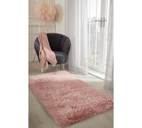 Fluffy Rug Anti-Slip Plain Shaggy Floor Mat OHS Baby Pink 120cm x 170cm