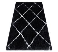 Fluffy Rug RUGSX Grey 80cm x 150cm
