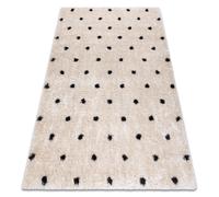 Fluffy Rug RUGSX Yellow 160cm x 220cm