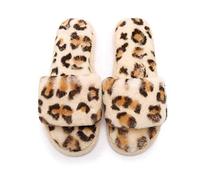 Fluffy Sliders Womens,ladies Slippers Fashion Flip-Flops Super Fluffy Non-slip Wear-resistant Sole Slides with Arch Support Open Toe Flat Sandals for Indoor Outdoor Flat