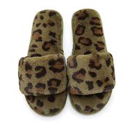 Fluffy Sliders Womens,ladies Slippers Fashion Flip-Flops Super Fluffy Non-slip Wear-resistant Sole Slides with Arch Support Open Toe Flat Sandals for Indoor Outdoor Flat