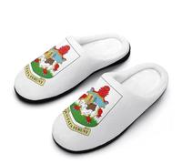Fluffy Slipper Coat Of Arms Of Bermuda Slipper | Sleepers Fluffy Fuzzy Slippers Warm For Indoor Travel Autumn