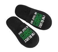 Fluffy Slipper Im Blunt because God Rolled Me That Way Plush Spa Slippers Non-Slip Comfortable Women's Slippers Guest Hotels L