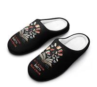 Fluffy Slipper It'S A Good Day To Read A Book Slipper M