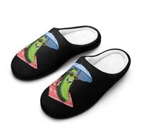 Fluffy Slipper Pickle Funny Beach Slipper M