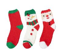 Fluffy Slipper Socks,3 Pairs Christmas Socks for Women Colorful Warm Fuzzy Crew Sock Cozy Soft Ladies Wife Grils Xmas Gifts Novelty Comfortable Dress Thermal Stockings Fluffy Warmer Light Ashy