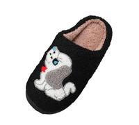 Fluffy Slippers for Women Memory Foam Anti-Slip Bedroom Shoe Warm Plush Cozy Comfortable Slip-On Home Sliders Cute Cartoon Design House Shoes for Indoor Outdoor Home Use In Autumn Winter
