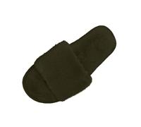 Fluffy Slippers for Women UK 2026 Open Toe House Shoes Indoor Outdoor | Memory Foam Sherpa Fleece Slippers, Autumn Winter Non-Slip Sole Mule Shoes,Casual Fuzzy Lightweight Slipper Anti-Slip Sliders