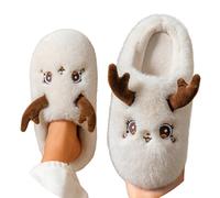 Fluffy Slippers Men, Winter Unisex Slippers With Durable Sole For Ultimate Indoor Comfort And Cozy Warmth Soft Fleece Design Footwear (Beige, 3-4)