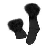 Fluffy Socks Bed Cosy Ladies 4-7 Multipack Cotton Women Slippers Novelty for Thermal 5 Pairs Thick Hiking Walking Womens Slipper Gentle Grip 4-8 Winter Non Slip Knee High Warm Black