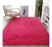 Fluffy Soft Kids Room Rug Anti Skid Shag Area Carpet for Baby Nursery Decor Modern Large Indoor Floor Mat for Children's Bedroom & Living Room