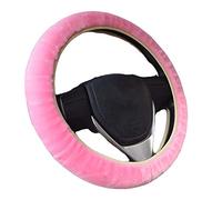 Fluffy Steering Wheel Cover Warm Microfiber Automotive Plush Steering Wheel Cover Comfortable Anti Slip Auto Steering Wheel Protector Universal Elastic Protection Cover