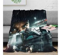 Fluffy Super Racing Car Blanket 80x90inch(200x230cm) Faux Fur Formulaone Blanket Throw for Sofa/bed/chair Bubble Soft Plush Warm Faux Flannel Fur Throw Blankets Gift