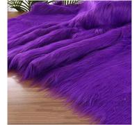 Fluffy Synthetic Fur Fabric, Plush 12 Cm, 170x50 Cm, 66''x19'', Soft Synthetic Fur Cut, Suitable for Costumes, Gnomes, Cosplay, Hobbies, Camera Floors, Toys, Chair Covers(Purple)