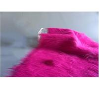 Fluffy Synthetic Fur Fabric, Plush 12 Cm, 170x50 Cm, 66''x19'', Soft Synthetic Fur Cut, Suitable for Costumes, Gnomes, Cosplay, Hobbies, Camera Floors, Toys, Chair Covers(Rosy Red)