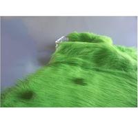 Fluffy Synthetic Fur Fabric, Plush 12 Cm, 170x50 Cm, 66''x19'', Soft Synthetic Fur Cut, Suitable for Costumes, Gnomes, Cosplay, Hobbies, Camera Floors, Toys, Chair Covers(Green)