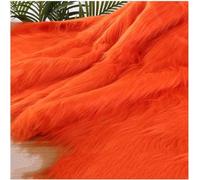 Fluffy Synthetic Fur Fabric, Plush 12 Cm, 170x50 Cm, 66''x19'', Soft Synthetic Fur Cut, Suitable for Costumes, Gnomes, Cosplay, Hobbies, Camera Floors, Toys, Chair Covers(Orange)