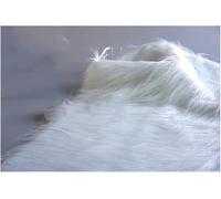 Fluffy Synthetic Fur Fabric, Plush 12 Cm, 170x50 Cm, 66''x19'', Soft Synthetic Fur Cut, Suitable for Costumes, Gnomes, Cosplay, Hobbies, Camera Floors, Toys, Chair Covers(White)