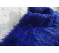 Fluffy Synthetic Fur Fabric, Plush 12 Cm, 170x50 Cm, 66''x19'', Soft Synthetic Fur Cut, Suitable for Costumes, Gnomes, Cosplay, Hobbies, Camera Floors, Toys, Chair Covers(Royal Blue)