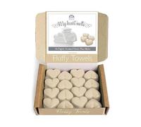 Fluffy Towels Wax Melts: 16 x 6g Heart Shaped Wax Melts with Notes of Cotton, Lavender & Vanilla in a Recycled P Tray and Sealed Lid in a Gift Box, Pet Friendly, Cruelty Free by Spotless Leopard