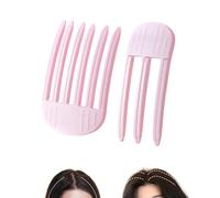 Fluffy Volumizing Hair Root Clips, Korean Root Hair Volume Clip for Women Root Lifting, No Trace Hair Volume Clips for Roots, Wind Shaping Styling Comb for Fluffy Bangs (Pink, Medium)