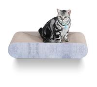 FluffyDream 2 in 1 Cat Scratcher Cardboard Lounge Bed, Cat Scratching Post, Durable Board Pads Prevents Furniture Damage,Large (Reversible Grey)