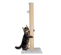 FluffyDream Cat Scratching Post Scratching Post for Cats, 94 cm Scratching Posts Natural Sisal Rope Scratching Cat Tree with Hanging Teaser Ball Covered for Kittens