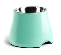 Fluffydream Elevated Dog Bowls,[Prevention of Vertebrae Disease] Non-Slip Dog Bowl with Stainless Steel Bowl,High Capacity Dog Food Bowls,Colorful Raised Dog Bowls for Medium/Small Size Dogs