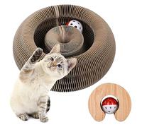 FluffyDream Magic Organ Kitten Scratching Board for Young Cats, Interactive Scratching Pad with a Ball, Cat Scratcher for Grinding Claw, Furniture Protection, Cat Toy Intelligence, Intelligence Toy