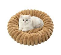 Fluffyes Cat Bed Raised-Rim Round Sleeper For Kittens And Small Pets | Open Centre And Plush Surround Suit Kittens And Small Pets That Alternate Between Curled And Stretched Sleeping Positions