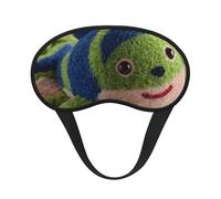 FluffyFish Blackout Sleep Mask Soft Breathable Eye Cover for Travel Yoga Meditation Camping Use