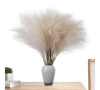 fluffyy Reed Bouquet - Vintage Pampas Stems | Artificial Grass Decor | Interior Design Grass | Boho Home Accessories Rustic Wedding Decor Boho Party Decorations Wall Grass Accessory