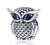 FLUFLO Women's 925 Sterling Silver Bead Charms with 5A Cubic Zirconia, compatible with Pandora bracelets and necklaces, perfect as birthday or Mother's Day jewelry gifts for women and girls.C2