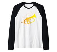 Flugel Horn Players in Jazz or Brass Band A Cool Flugelhorn Raglan Baseball Tee