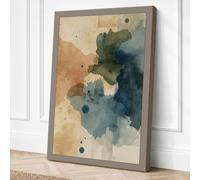 Fluid Abstraction Abstract Canvas Wall Art Print 30x20 Inch (76 x 51 cm)