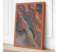 Fluid Agate Forms Abstract Canvas Wall Art Print 30x20 Inch (76 x 51 cm)
