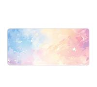 Fluid Art Mousepad Large 800x400mm XL Mouse Mat with Vibrant Liquid Flow Design Micro-Weave Cloth Surface Precision Control Non-Slip Base for Laptop Computer Work and Home Office Setup